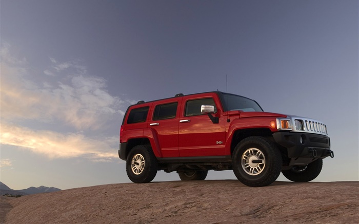 Hummer H3 voiture rouge Fonds d'écran, image