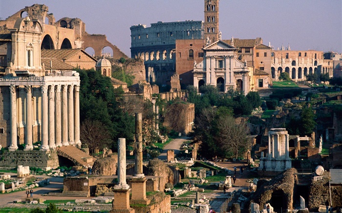 ruines du palais romains Italie Fonds d'écran, image