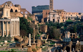 ruines du palais romains Italie HD Fonds d'écran