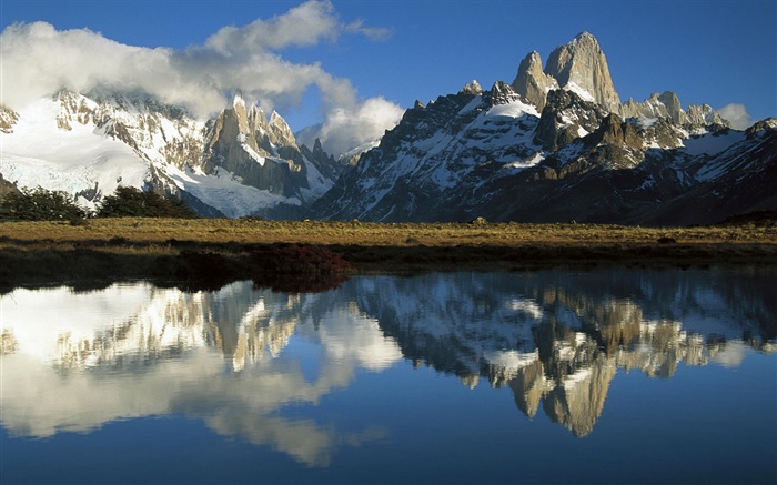 Parc national Los Glaciares, Patagonie, Argentine, montagnes, lac Fonds d'écran, image