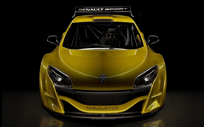 Renault Sport jaune vue avant de la voiture Fonds d'écran, image