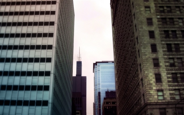 Skyscrapers, vue sur la zone de la ville Fonds d'écran, image