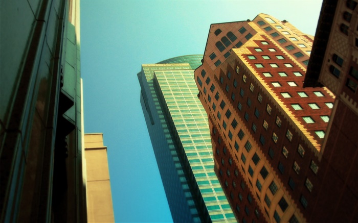Skyscrapers, se tournent, ville Fonds d'écran, image