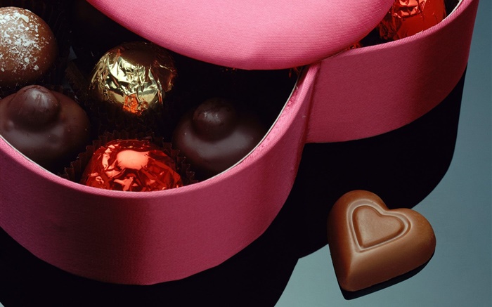 Sweet chocolate, Saint Valentin, cadeaux romantiques Fonds d'écran, image