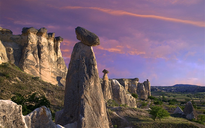 Les cheminées de fées, Parc national de Göreme, Turquie Fonds d'écran, image