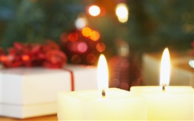 bougies chaudes, Joyeux Noël HD Fonds d'écran
