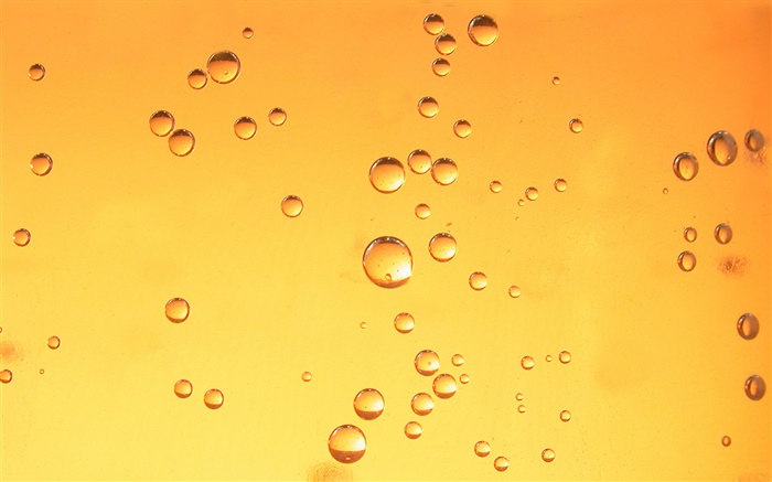 Les gouttes d'eau, fond orange Fonds d'écran, image
