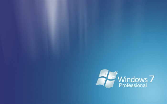 Windows 7 Professional, abstract bleu Fonds d'écran, image