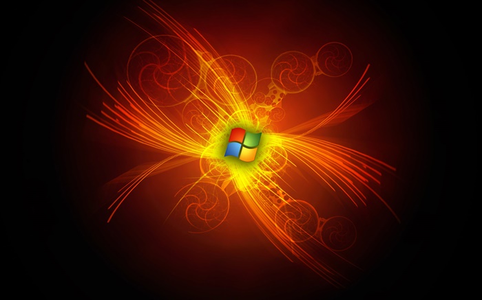 Système Windows 7 lignes abstraites Fonds d'écran, image