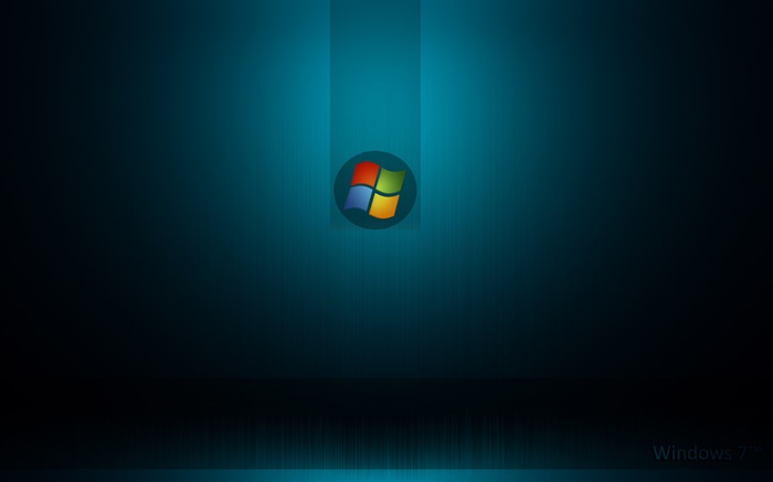 Système Windows 7, fond bleu foncé Fonds d'écran, image