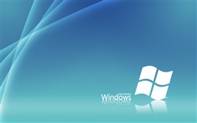 Windows 7 blanc et bleu, arrière-plan créatif HD Fonds d'écran