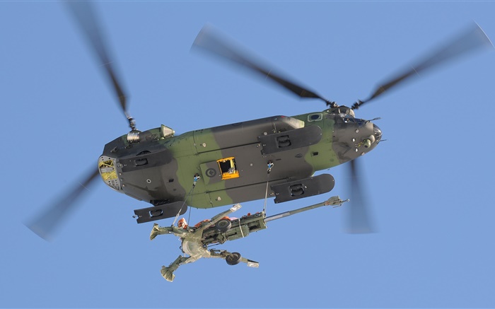 CH-147 Chinook, hélicoptère de transport militaire Fonds d'écran, image