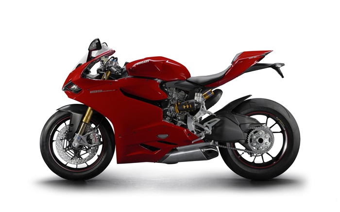 moto rouge Ducati 1199 Panigale Fonds d'écran, image