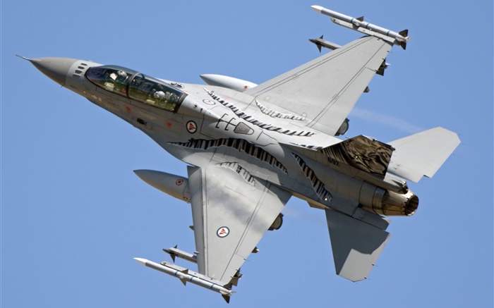 F-16AM Fighting Falcon, combat multirôle dans le ciel Fonds d'écran, image