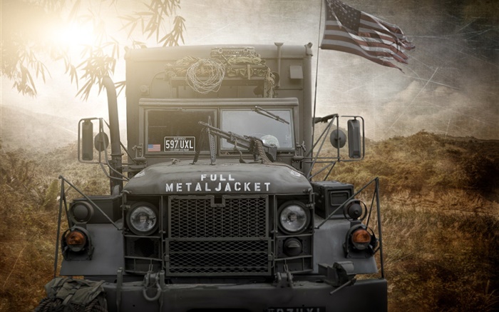 Full Metal Jacket, camion de l'armée des États-Unis Fonds d'écran, image