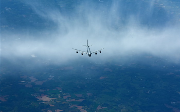 KC-135R stratotanker dans le ciel, des avions Fonds d'écran, image