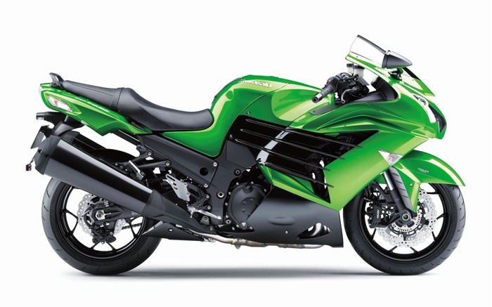 Kawasaki ZZR 1400 de moto verte Fonds d'écran, image