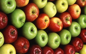 Beaucoup de pommes, rouge, orange, vert HD Fonds d'écran