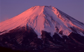 Mont Fuji, au Japon, au crépuscule HD Fonds d'écran