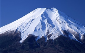 Mont Fuji, Japon, neige