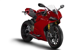 la vue avant de motocyclette de Red Ducati 1199 Panigale HD Fonds d'écran