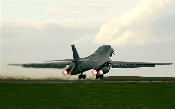 B-1B Lancer bombardier décollage Fonds d'écran, image