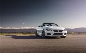 BMW M6 Cabriolet voiture blanche HD Fonds d'écran