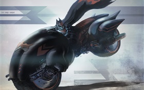 Batman balade moto, vitesse, dessin d'art HD Fonds d'écran