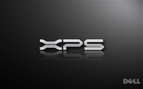 Dell XPS logo, fond noir