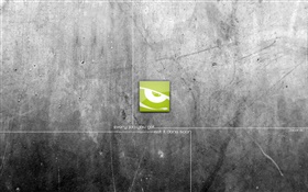 logo vert, fond gris, la conception créative HD Fonds d'écran