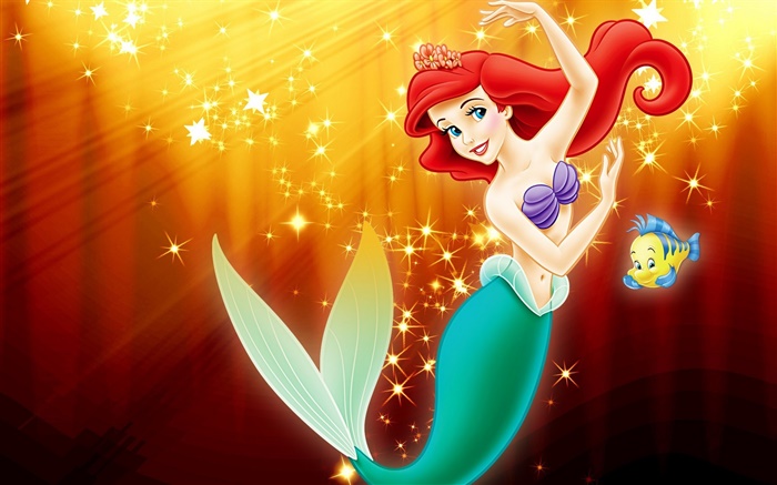 La petite sirène, princesse, Disney animée Fonds d'écran, image