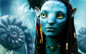 Avatar, bleu fille de la peau HD Fonds d'écran