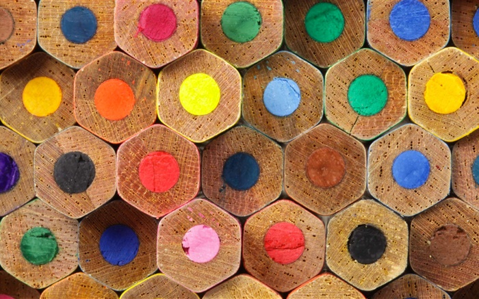 crayons colorés, couleurs de l'arc Fonds d'écran, image