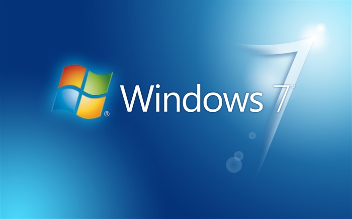 Windows 7 fond bleu, éblouissement Fonds d'écran, image
