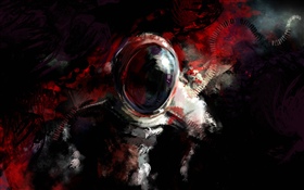 Astronaute mystérieux, art fantastique HD Fonds d'écran