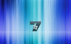 Windows 7, fond rayé bleu HD Fonds d'écran