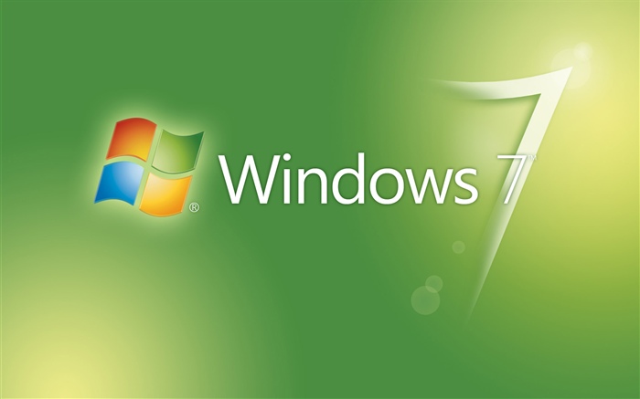 Windows 7 fond abstrait vert Fonds d'écran, image