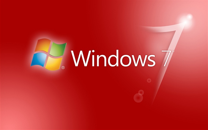 Windows 7 fond rouge abstrait Fonds d'écran, image