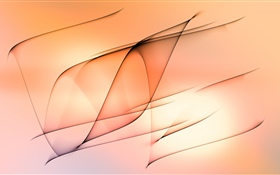 Lignes abstraites, fond orange