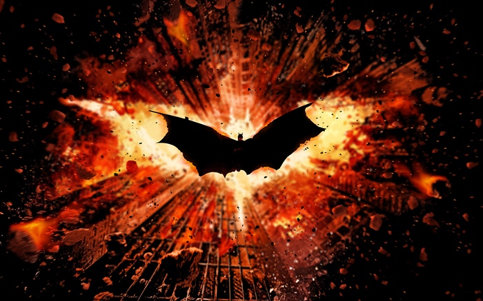 Batman, ailes, ville Fonds d'écran, image