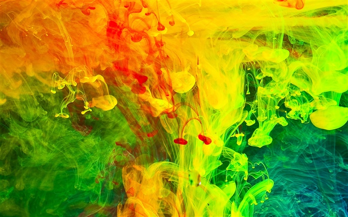 Peinture colorée, fumée, image abstraite Fonds d'écran, image