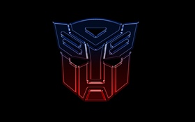 Logo Transformers, fond noir