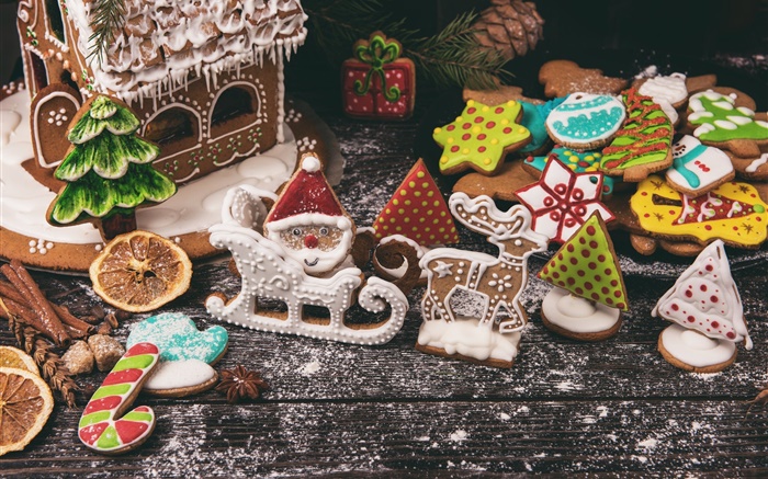 Cookies délicieux, Noël Fonds d'écran, image