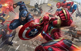 Superhero, Iron Man, Captain America HD Fonds d'écran